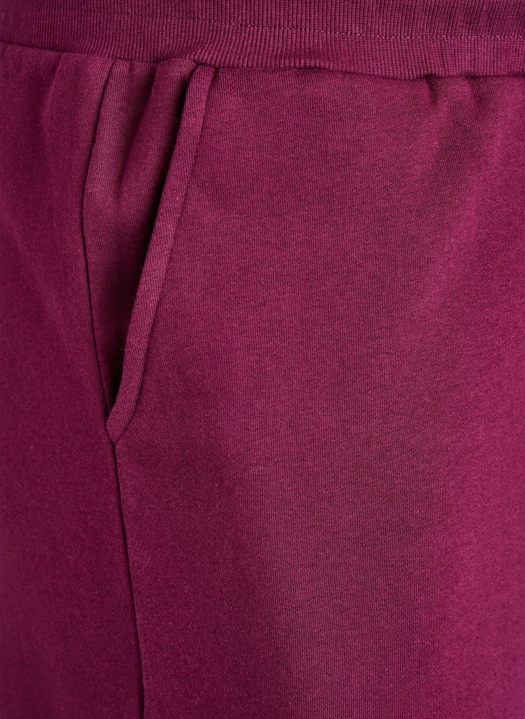 ZizziMjukisbyxor med fickor, M&ouml;rk Bordeaux, Packshot image number 2
