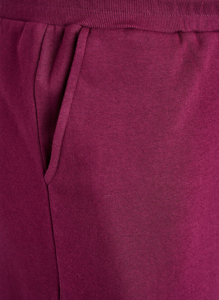 Mjukisbyxor med fickor, M&ouml;rk Bordeaux, Packshot image number 2