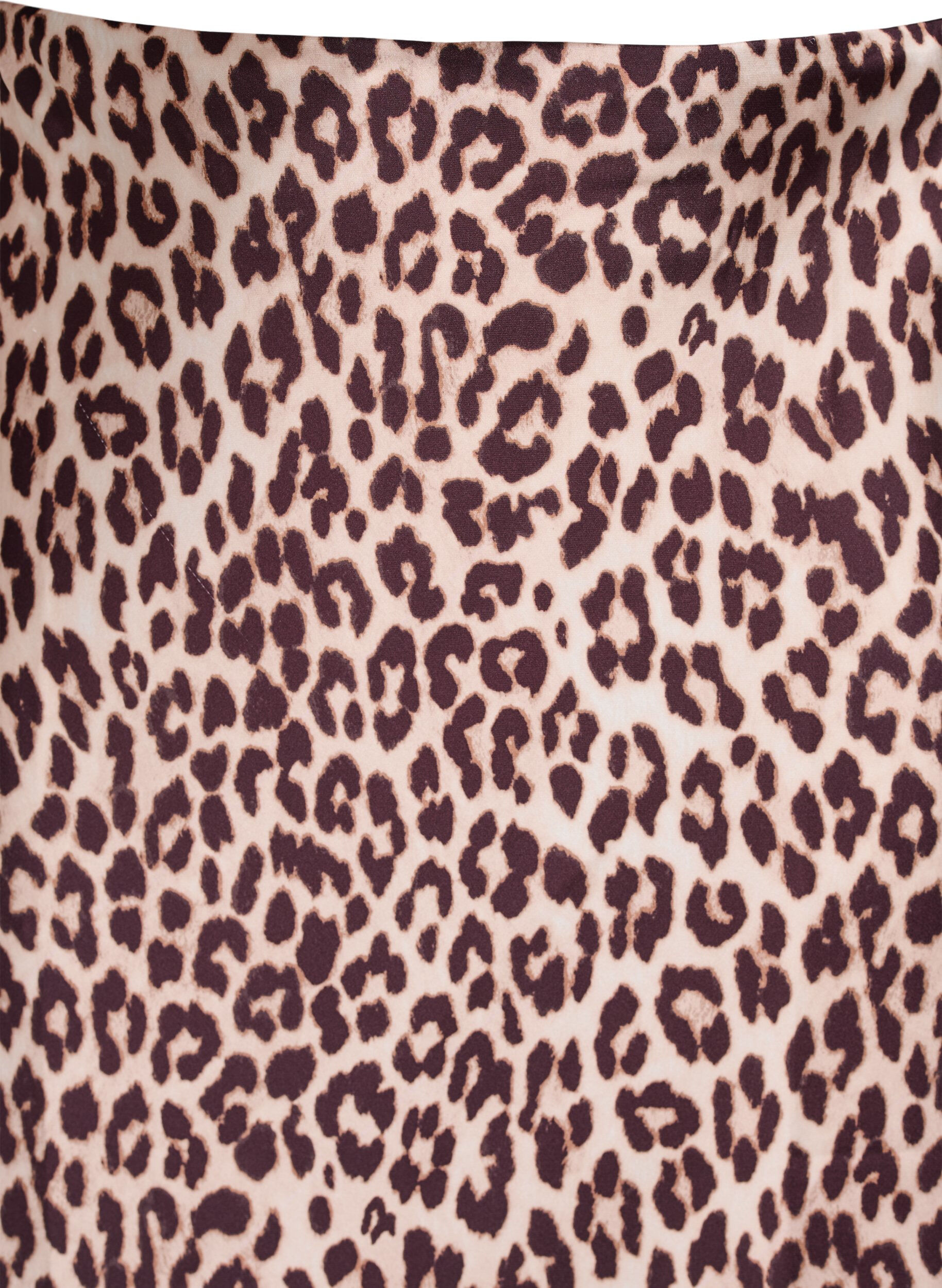 ZizziMidikjol i satin, Brun, Packshot image number 2