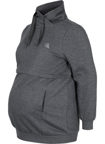 Gravidsweatshirt med amningsfunktion