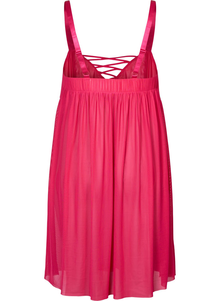 Nattlinne i mesh med snörning, Jazzy, Packshot image number 1