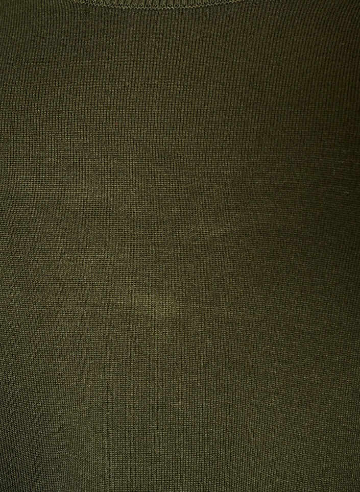 Stickad blus med knappar i sidan, Gr&ouml;n, Packshot image number 2