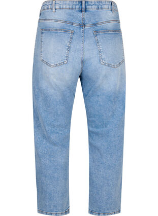  Croppade Vera jeans med destroy-detaljer 	, Blue Denim, Packshot image number 1