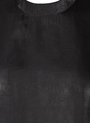 Långärmad blus med shine, Black, Packshot image number 2