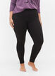 Ribbade leggings med stretch, Black, Model image number 2