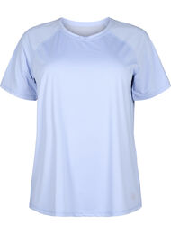 Tränings-T-shirt med nätrygg, Zen Blue