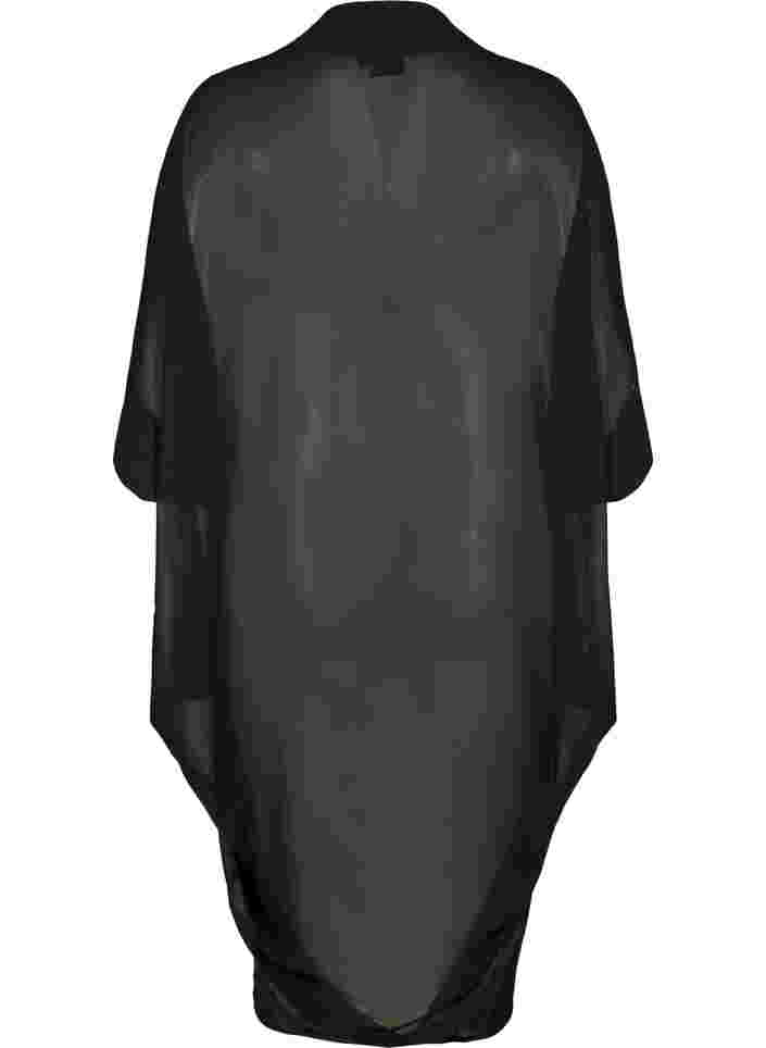 Kimono med 3/4 ärmar och pärlor, Black, Packshot image number 1