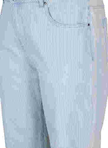 Raka jeans med ankellängd, Light Blue Stripe, Packshot image number 2