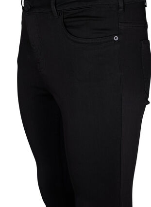 Stay black Amy jeans med hög midja, Black, Packshot image number 2