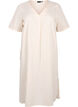 Kaftanklänning i bomulls- och linneblandning, Beige, Packshot image number 0