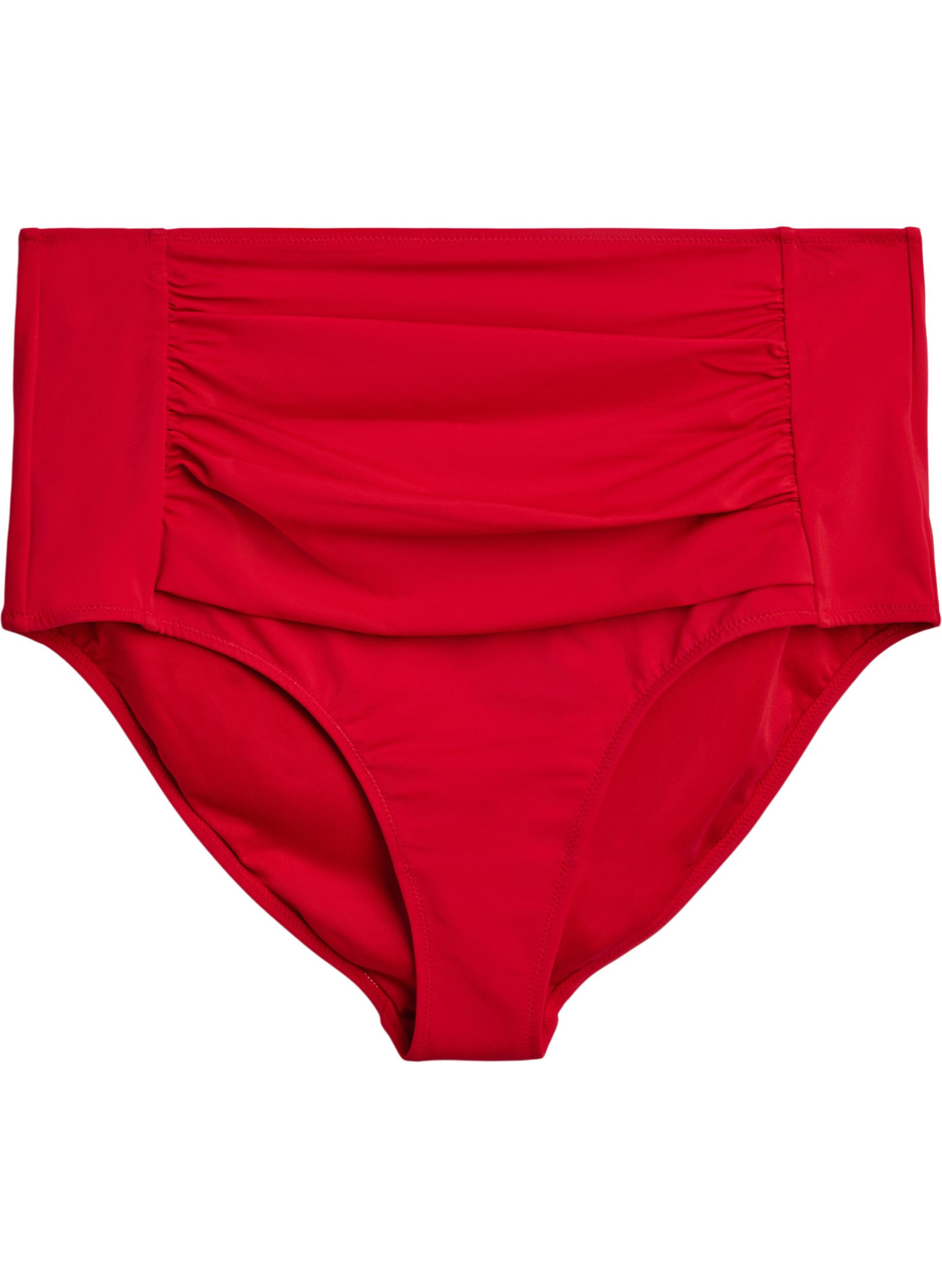 ZizziBikinitrosor med h&ouml;g midja, R&ouml;d, Packshot image number 0