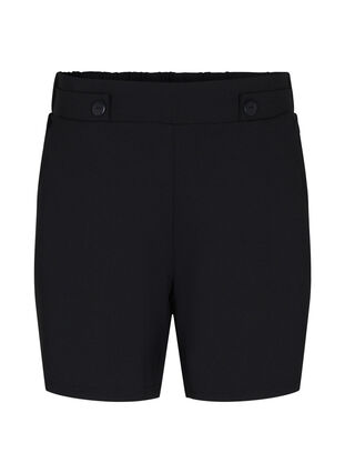 Shorts med fickor och lös passform, Black, Packshot image number 0