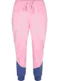 Sweatpants med colour-block, C. Pink C. Blocking