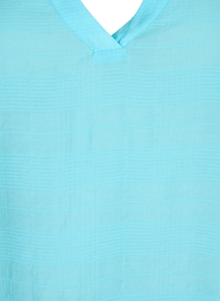 Topp i viskos med struktur, Bachelor Button, Packshot image number 2