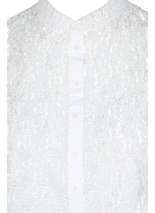 Skjortkrage i spets, Bright White, Packshot image number 2