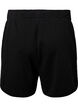 Enfärgade sweatshirtshorts med fickor, Black, Packshot image number 1