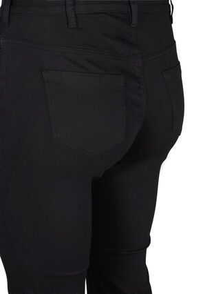 Ellen jeans med bootcut och hög midja, Black, Packshot image number 3