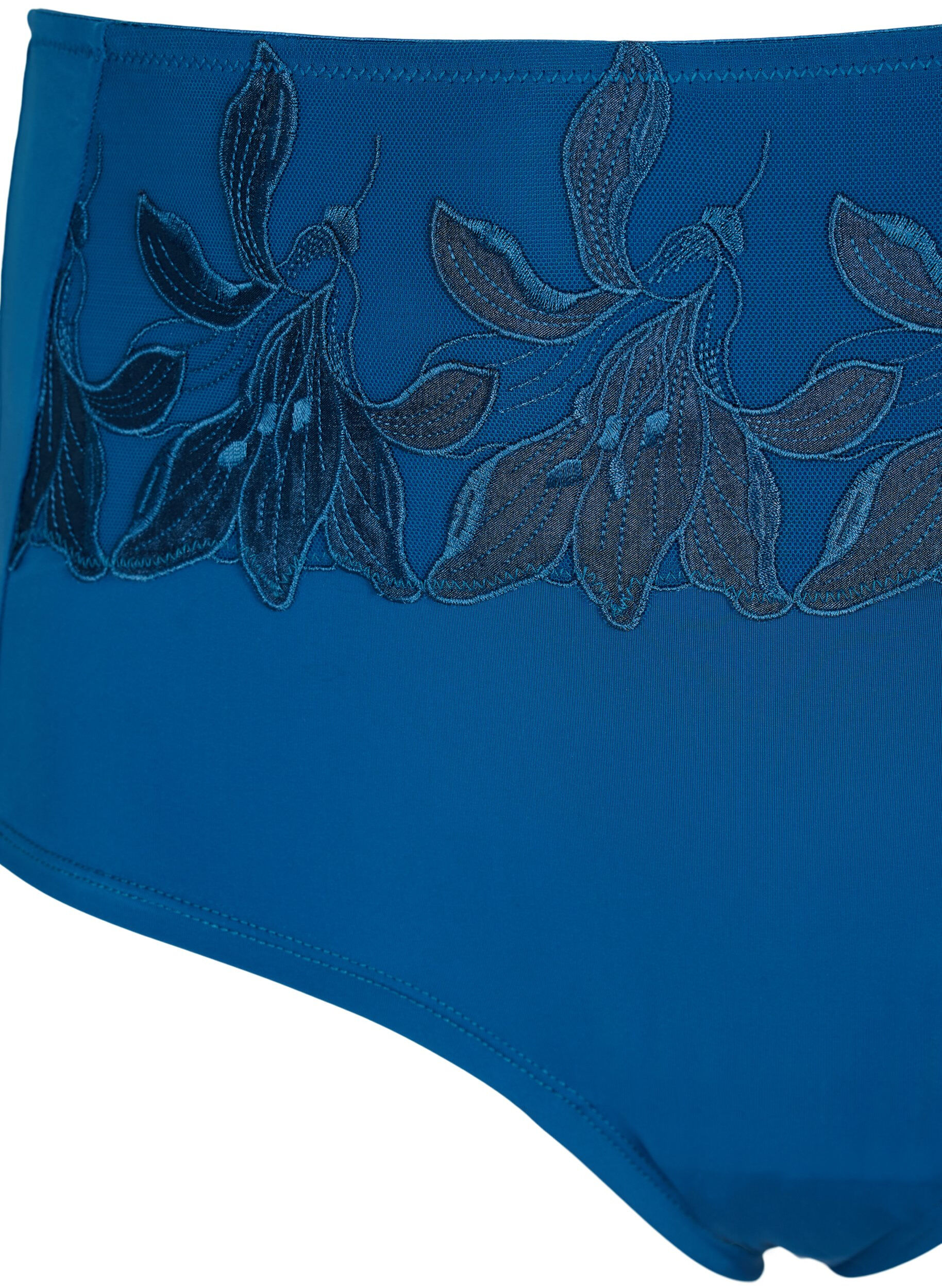 Zizzi Hipster med normal midja och spets, Sailor Blue, Packshot image number 2