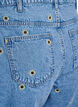Jeansshorts med broderade blommor, Bl&aring;, Packshot image number 3