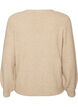 Kofta med V-ringning och ribbad struktur, Beige, Packshot image number 1