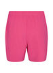 Shorts med fickor och res&aring;r i midjan, Rosa, Packshot image number 1