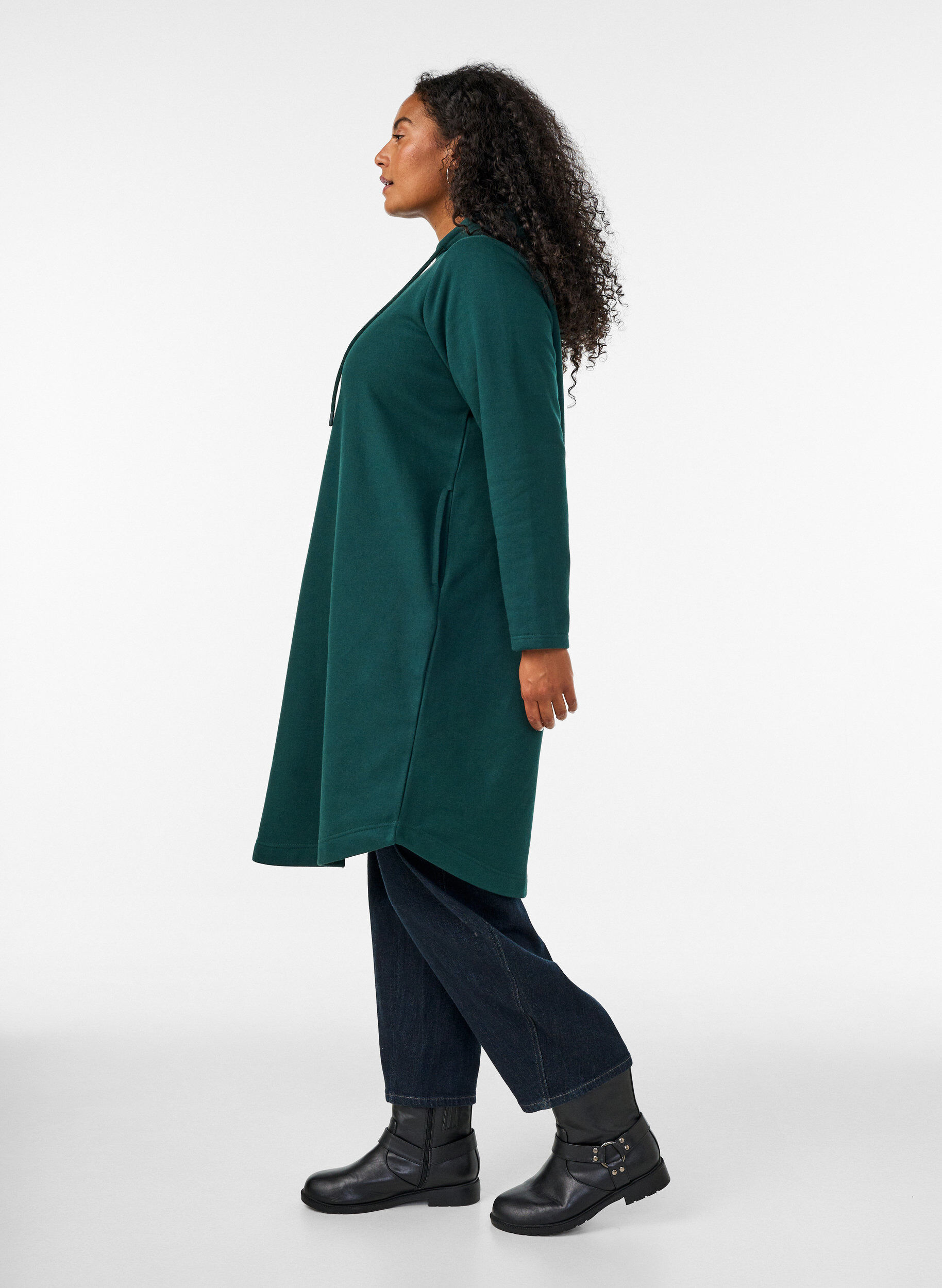 ZizziSweatshirtkl&auml;nning med huva och fickor, 0648, Model image number 2