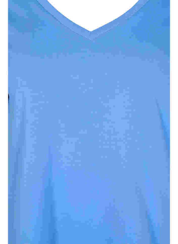 2-pack t-shirt i bomull, Ultramarine/White, Packshot image number 2