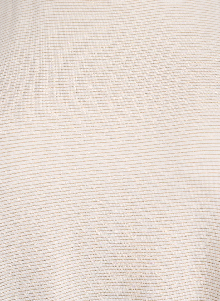 T-shirt i viskos med glitterr&auml;nder, Vanilla, Packshot image number 2
