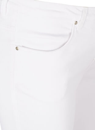 Super slim Amy jeans med hög midja, White, Packshot image number 2