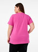 T-shirt i ekologisk bomull med rund halsringning, Raspberry Rose, Model image number 1