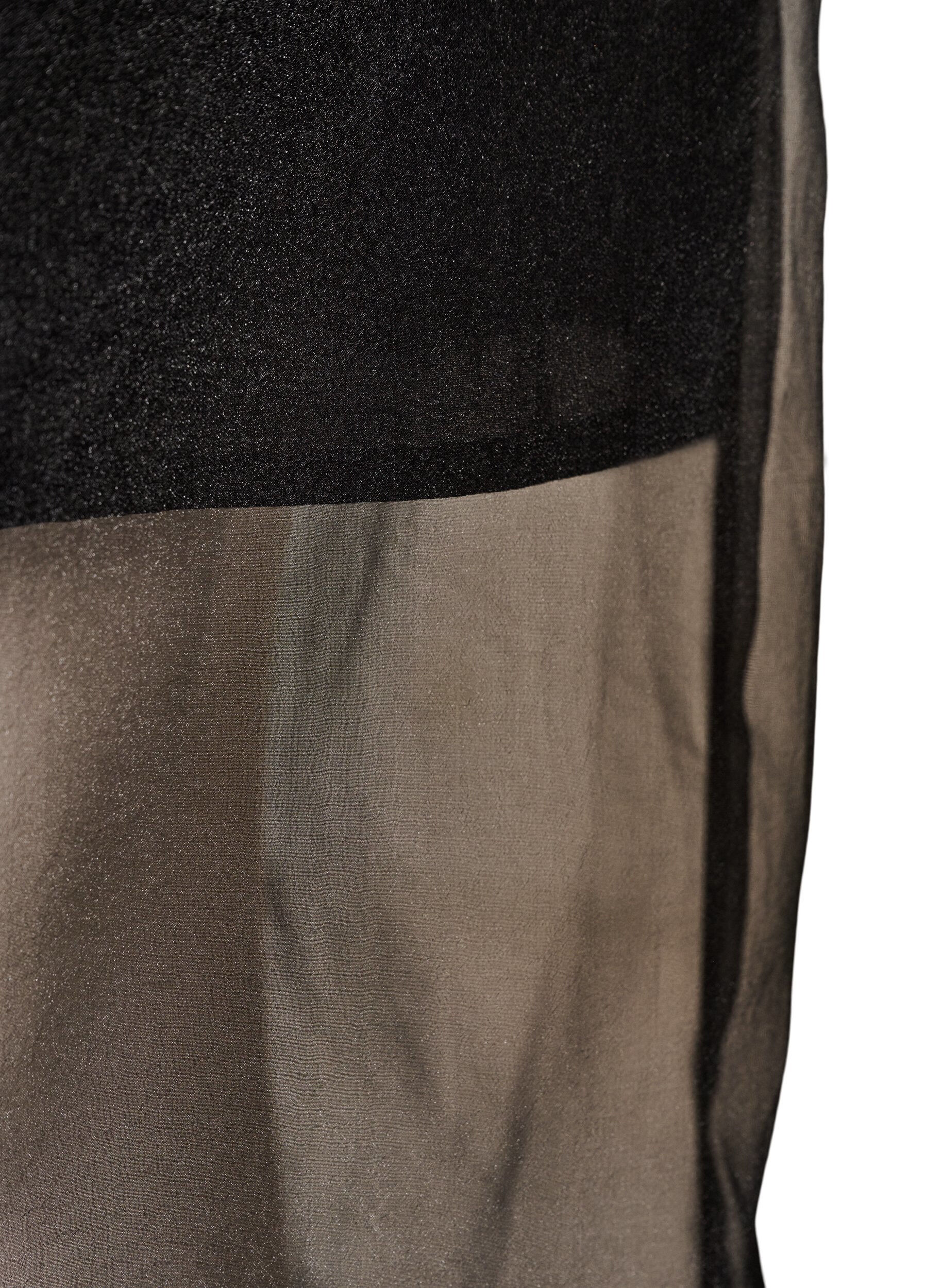 ZizziL&aring;ng kjol i organza-look, Svart, Packshot image number 3