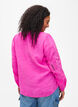 Blus i TENCEL™ Modal med broderidetaljer, Phlox Pink, Model image number 1