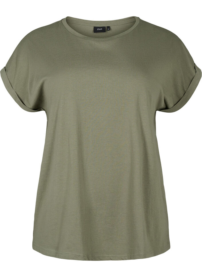 2-pack kort&auml;rmade t-shirtar, Gr&ouml;n, Packshot image number 2
