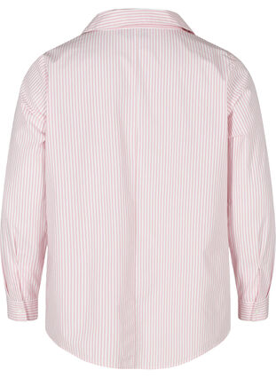 Randig skjorta i ekologisk bomull, Blush Stripe, Packshot image number 1