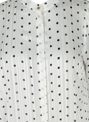 Mönstrad skjorta med 3/4 ärmar, Snow White Dot, Packshot image number 2