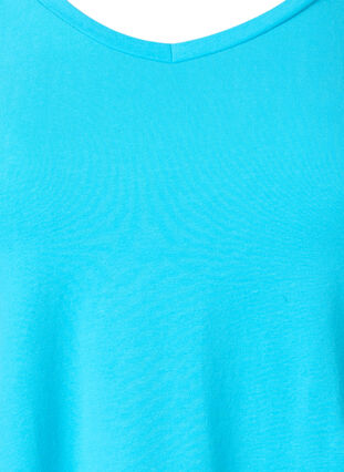 Enfärgad t-shirt i bomull, Blue Atoll, Packshot image number 2