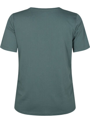 FLASH - V-ringad T-shirt, Balsam Green, Packshot image number 1