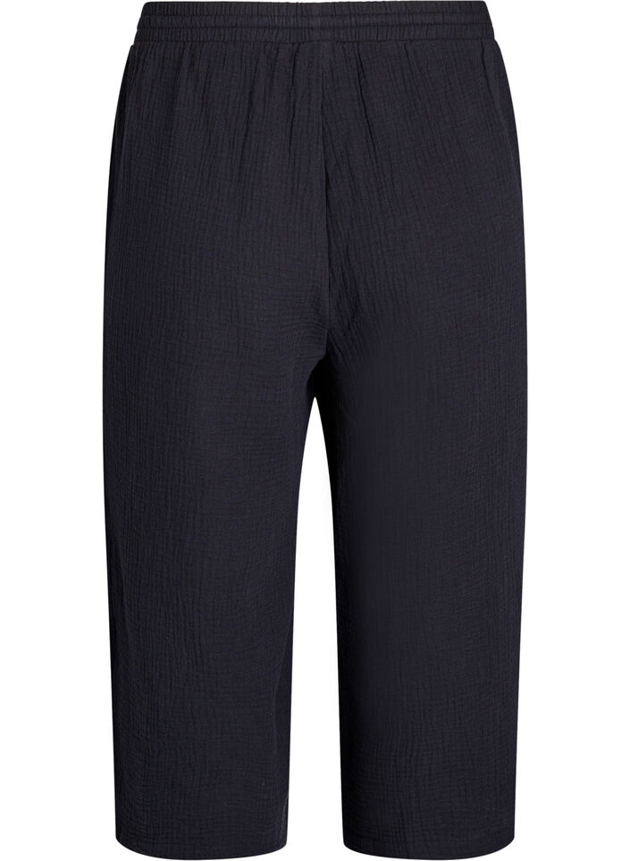 Culotte-byxor med h&ouml;g midja, Svart, Packshot image number 1
