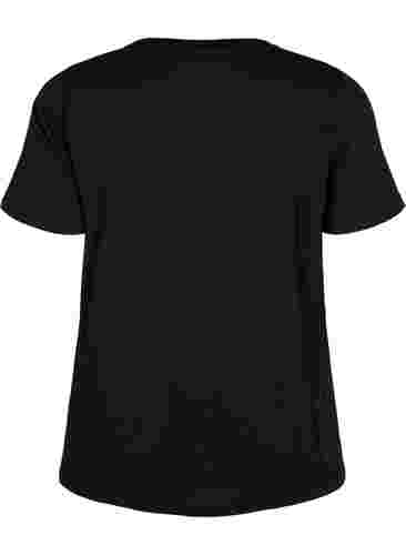 T-shirt i bomull med tryck, Black MIAMI, Packshot image number 1