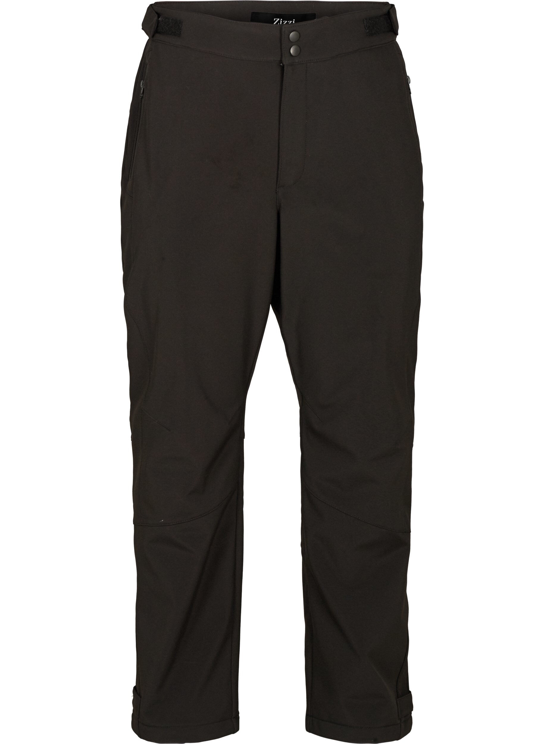 Softshell byxor med justerbart kardborreband