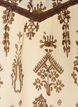 Blus med m&ouml;nster och virkad kant, Beige, Packshot image number 2