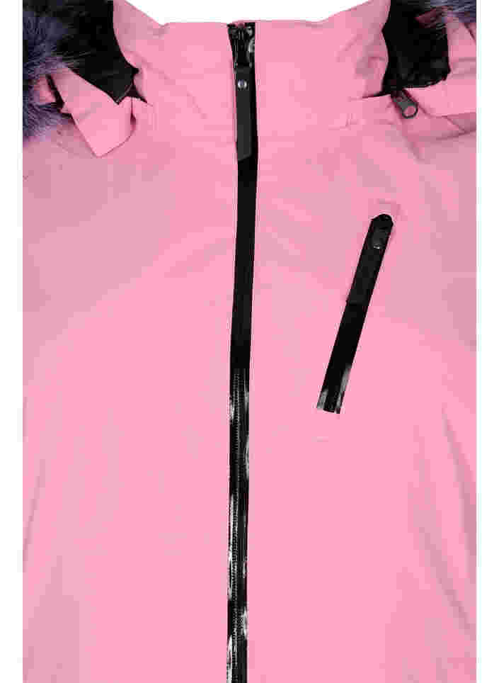 Skidjacka med avtagbar huva, Sea Pink Comb, Packshot image number 2