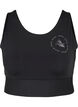 CORE, MID SUPPORT SPORTS BRA - Sport-bh med v-rygg, Black, Packshot image number 0
