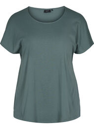 T-shirt i bomullsmix, Balsam Green