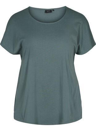 T-shirt i bomullsmix, Balsam Green, Packshot image number 0