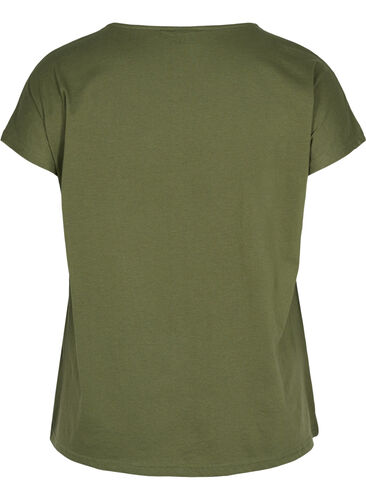 T-shirt i bomullsmix, Ivy Green, Packshot image number 1