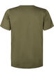 T-shirt från FLASH med tryck, Olive Night Flower, Packshot image number 1