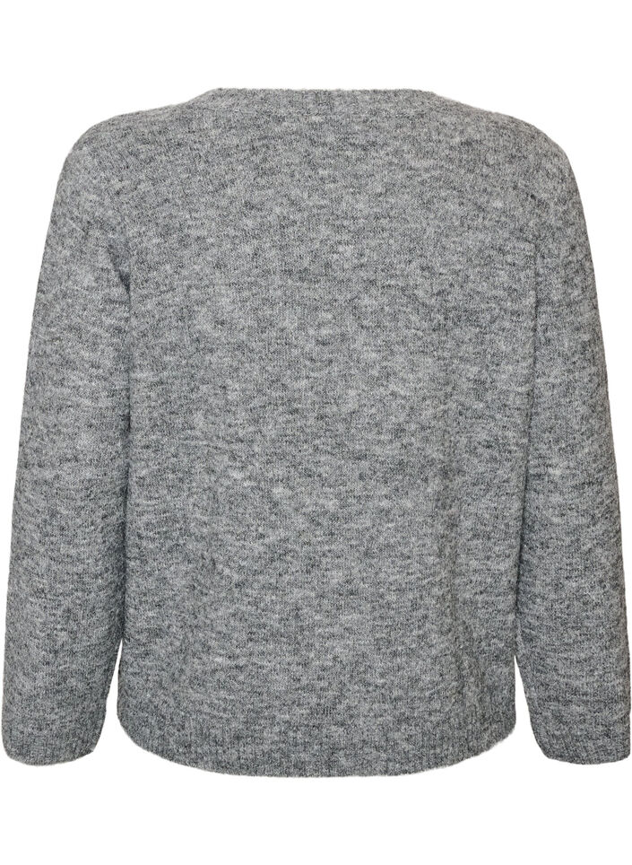 L&ouml;s rundhalsad tr&ouml;ja, Gr&aring;, Packshot image number 1