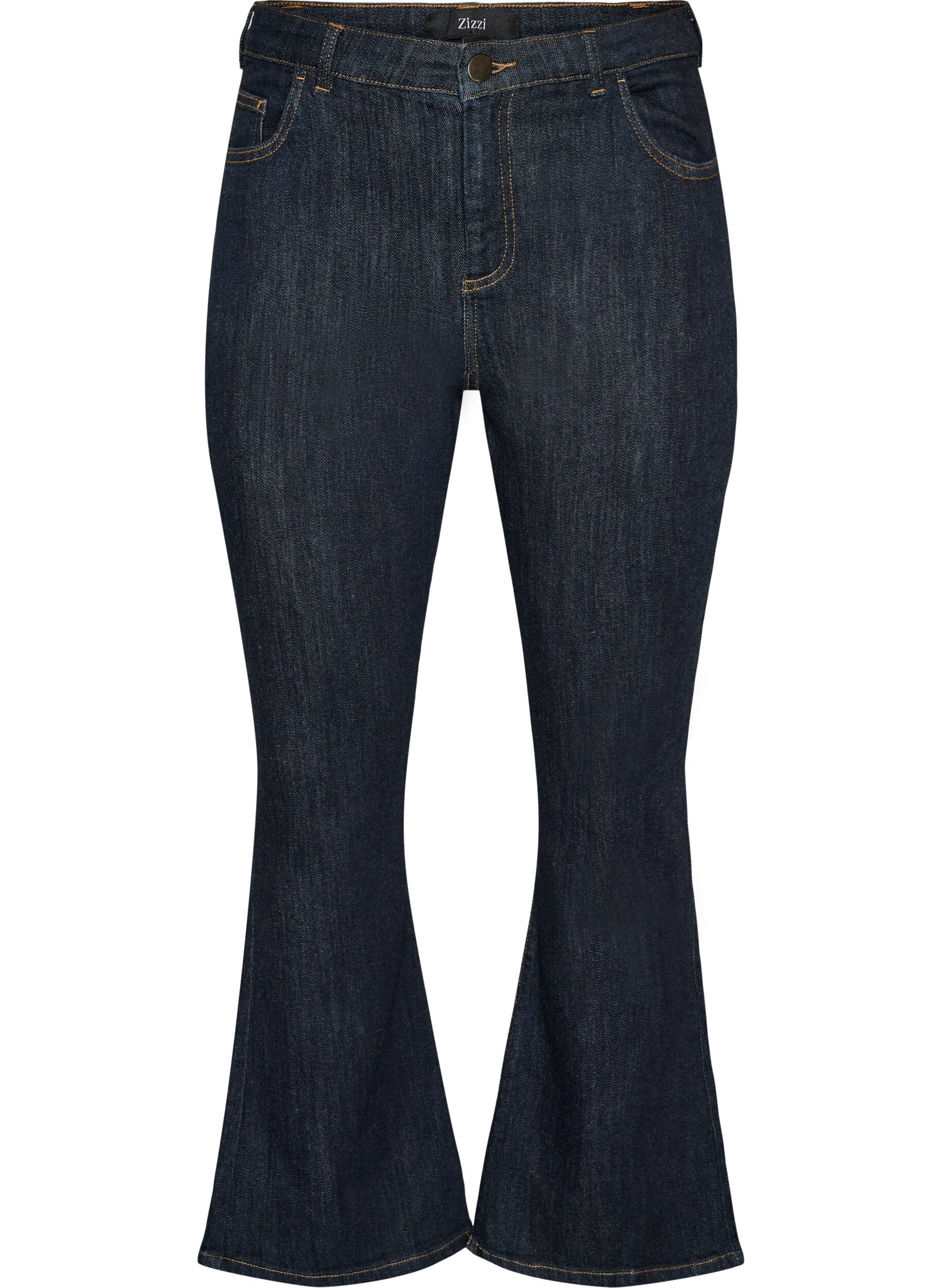ZizziEllen bootcut-jeans med h&ouml;g midja, Bl&aring;, Packshot image number 0