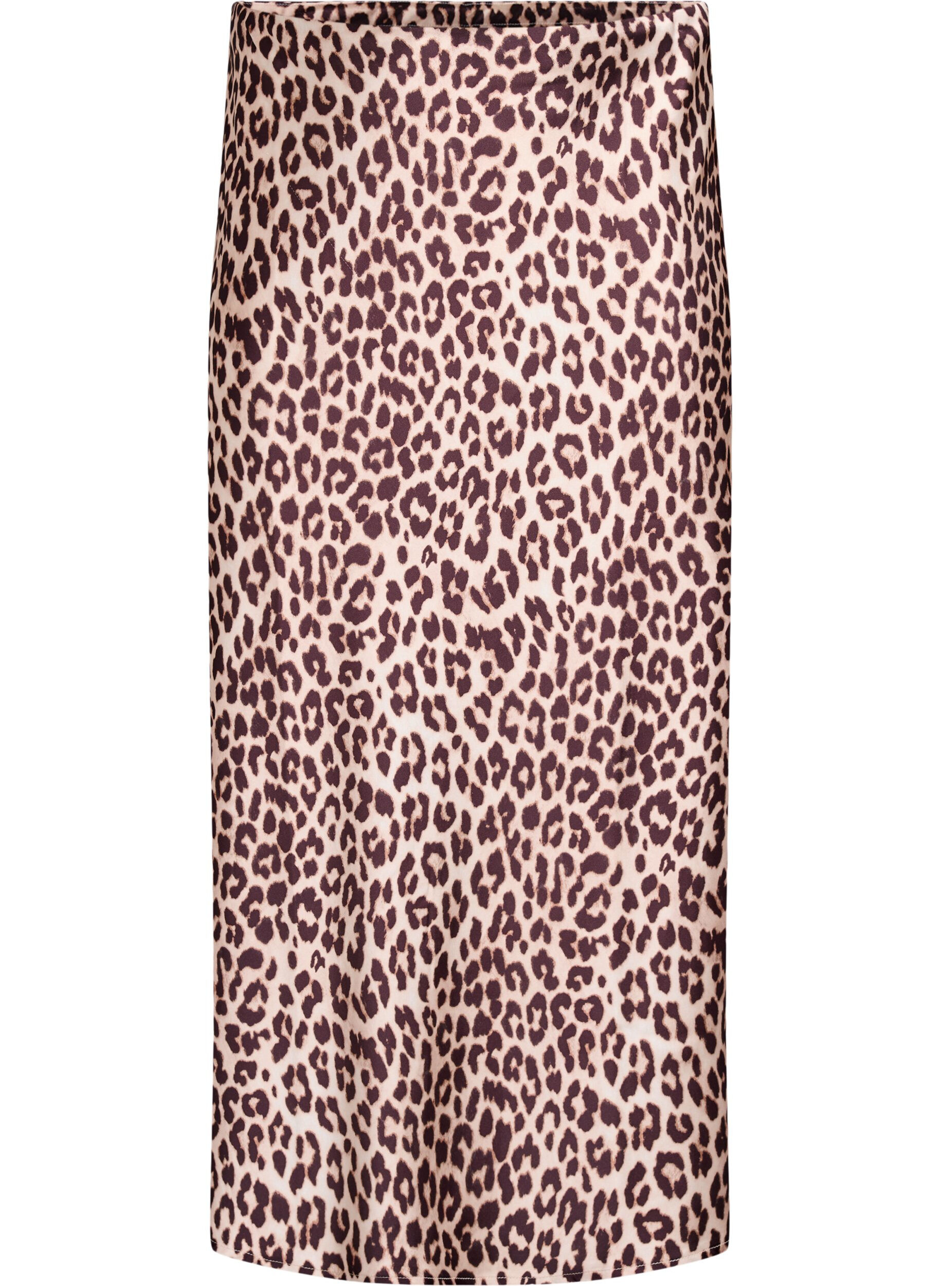 ZizziMidikjol i satin, Brun, Packshot image number 0